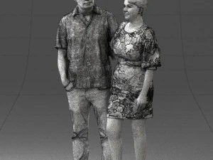 couplein casual wear 0016 3d print ready 3D Print Model