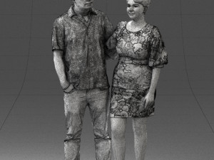 couplein casual wear 0016 3d print ready 3D 打印模型