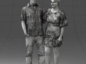 couplein casual wear 0016 3d print ready 3D Print Model
