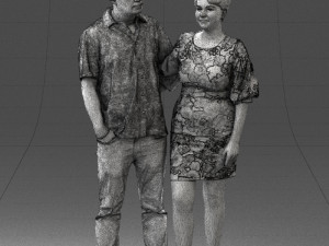 couplein casual wear 0016 3d print ready 3D 打印模型