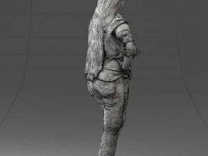 000347 Young Woman in Casual Outfit 3D Model
