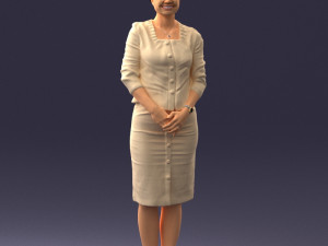 woman in dress 0010 3Dモデル