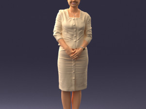 woman in dress 0010 3Dモデル