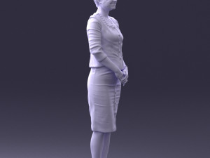 woman in dress 0010 3Dモデル