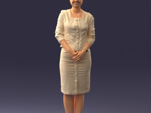 woman in dress 0010 3d print ready 3D 프린트 모델