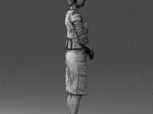 woman in dress 0010 3d print ready 3D 打印模型