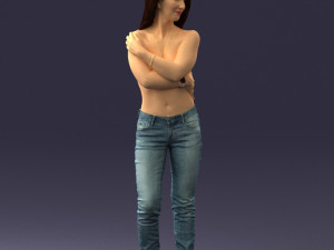 half naked girl 0014 3D 모델