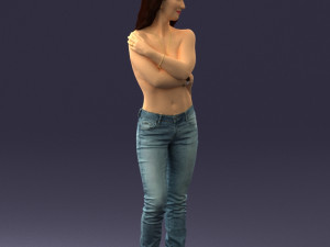 half naked girl 0014 3D 모델
