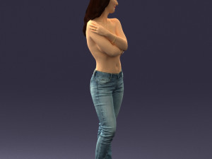 half naked girl 0014 3D 모델