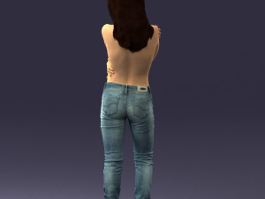 half naked girl 0014 3D 모델