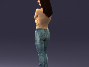 half naked girl 0014 3D 모델
