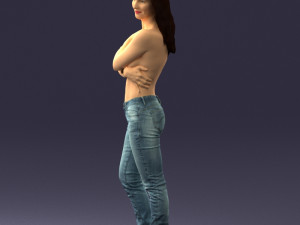 half naked girl 0014 3D 모델