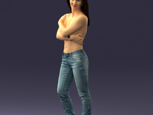 half naked girl 0014 3D 모델