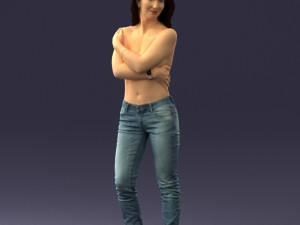 half naked girl 0014 3D 모델