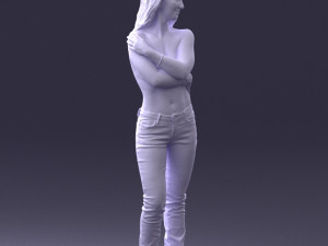 half naked girl 0014 3D 모델