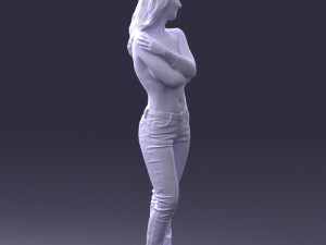 half naked girl 0014 3D 모델