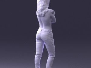 half naked girl 0014 3D 모델
