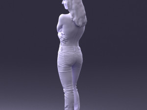 half naked girl 0014 3D 모델