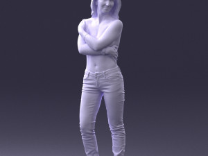 half naked girl 0014 3D 모델