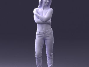 half naked girl 0014 3D 모델