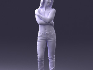 half naked girl 0014 3D 모델