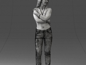 half naked girl 0014 3D 모델