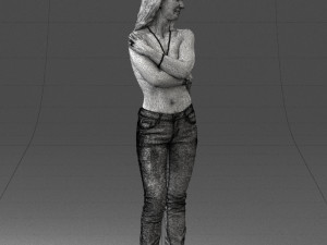 half naked girl 0014 3D 모델