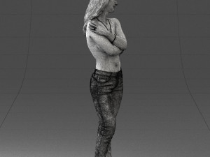 half naked girl 0014 3D 모델