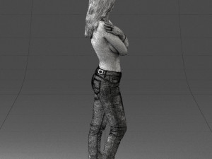 half naked girl 0014 3D 모델