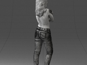 half naked girl 0014 3D 모델