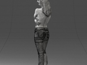 half naked girl 0014 3D 모델