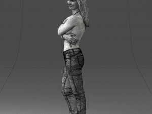 half naked girl 0014 3D 모델