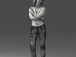 half naked girl 0014 3D 모델