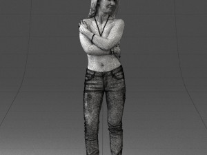half naked girl 0014 3D 모델