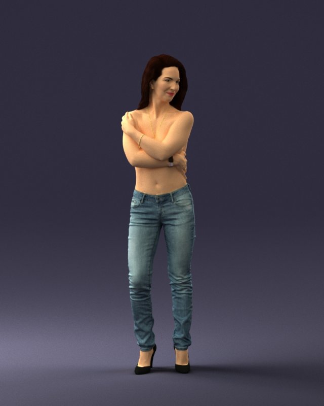beautiful naked woman -rigged 3D Model in Woman 3DExport