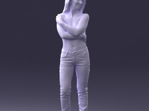 half naked girl 0014 3d print ready 3D Baskı Modeli