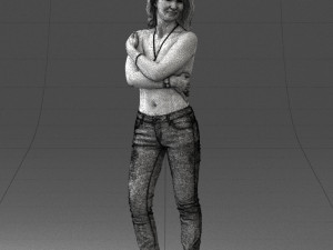 half naked girl 0014 3d print ready 3D Baskı Modeli