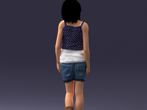 girl in shorts 0015 3Dモデル