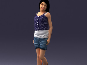 girl in shorts 0015 3Dモデル
