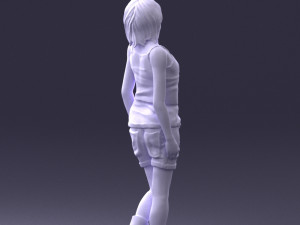 girl in shorts 0015 3Dモデル