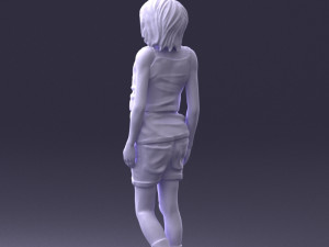 girl in shorts 0015 3Dモデル
