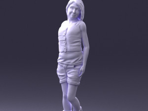 girl in shorts 0015 3Dモデル