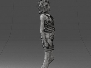 girl in shorts 0015 3Dモデル