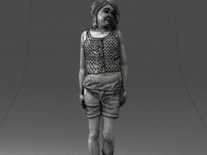 girl in shorts 0015 3d print ready 3Dプリントモデル