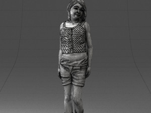 girl in shorts 0015 3d print ready 3Dプリントモデル