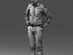 man in white shirt 0005 3D 모델