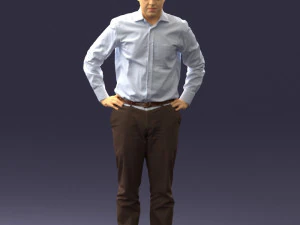 000348 Business Casual Man 3dp 3D Print Model