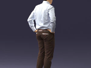 000348 Business Casual Man 3dp 3D Print Model