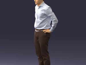 000348 Business Casual Man 3dp 3D Print Model