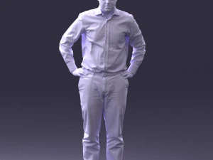 000348 Business Casual Man 3dp 3D Print Model